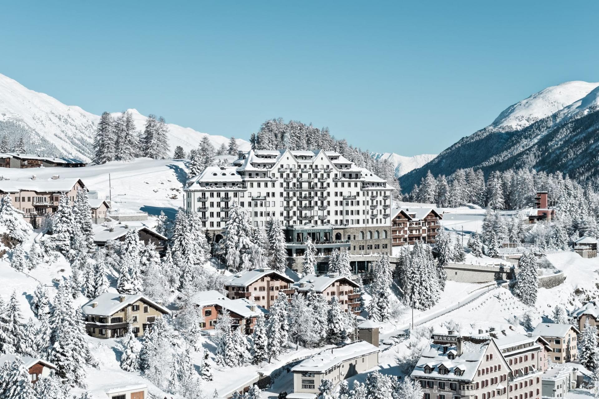 Alpine resort with private balconies and views of the surrounding village