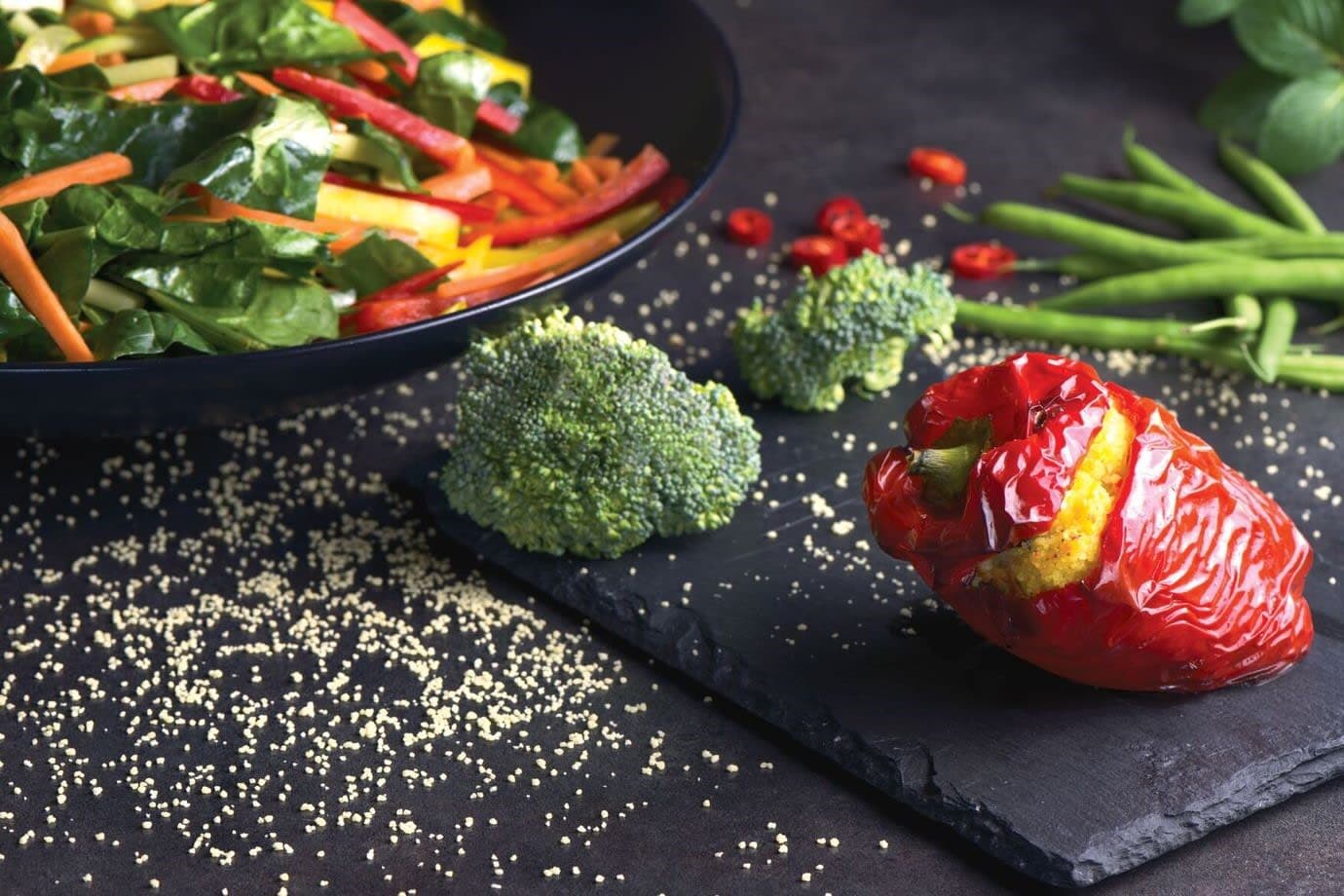 Chef-prepared meal options; private catering available upon request