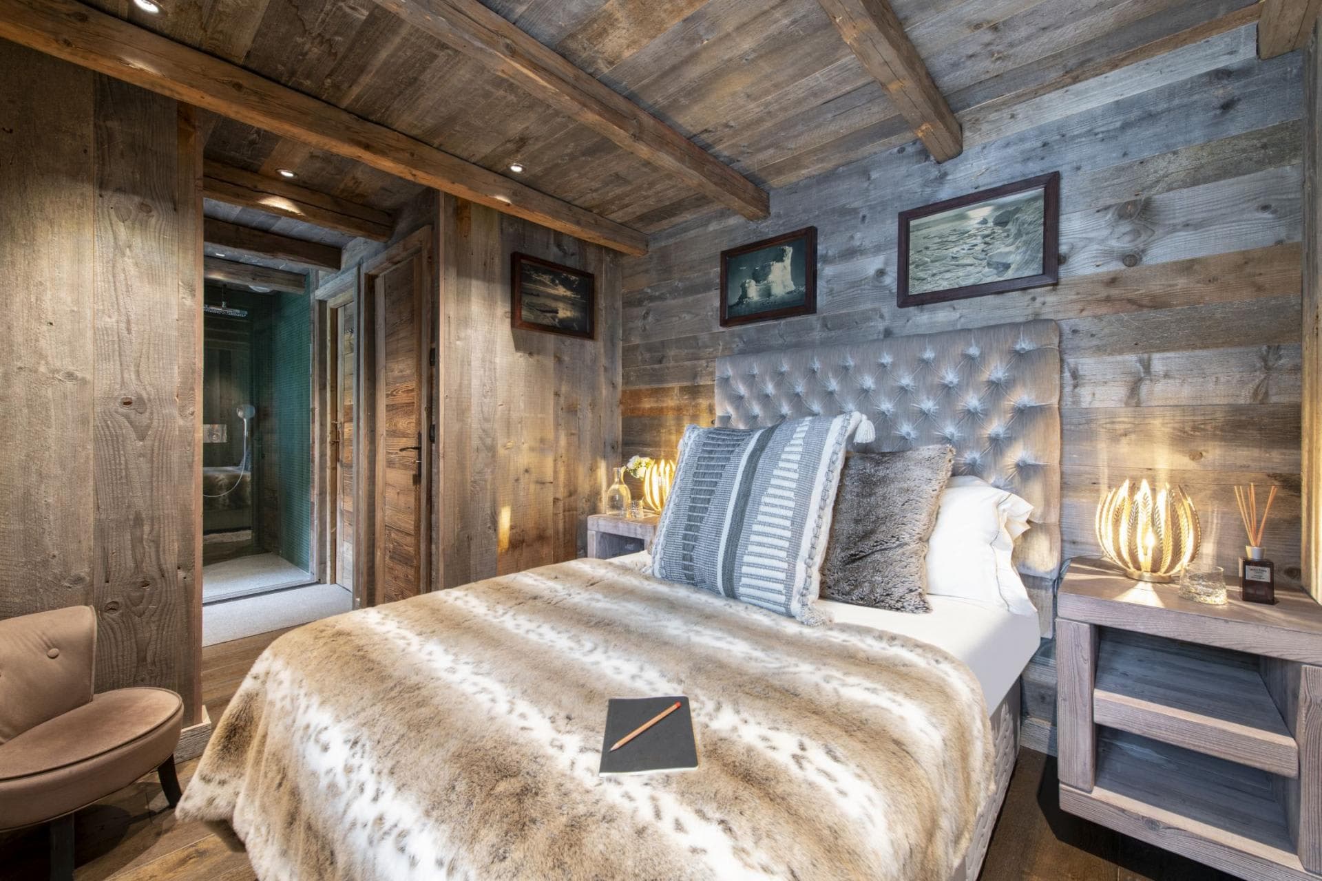 Guest bedroom with queen bed and ensuite rainfall shower