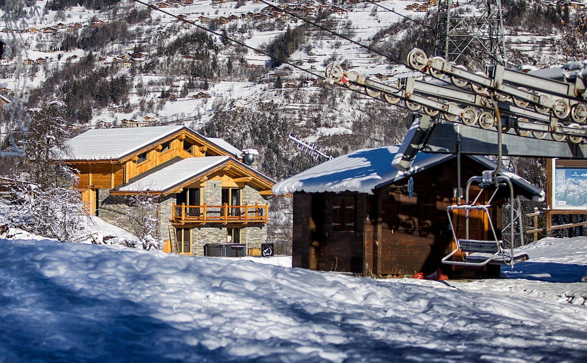 Ski-in, ski-out chalet located directly adjacent to the chairlift station