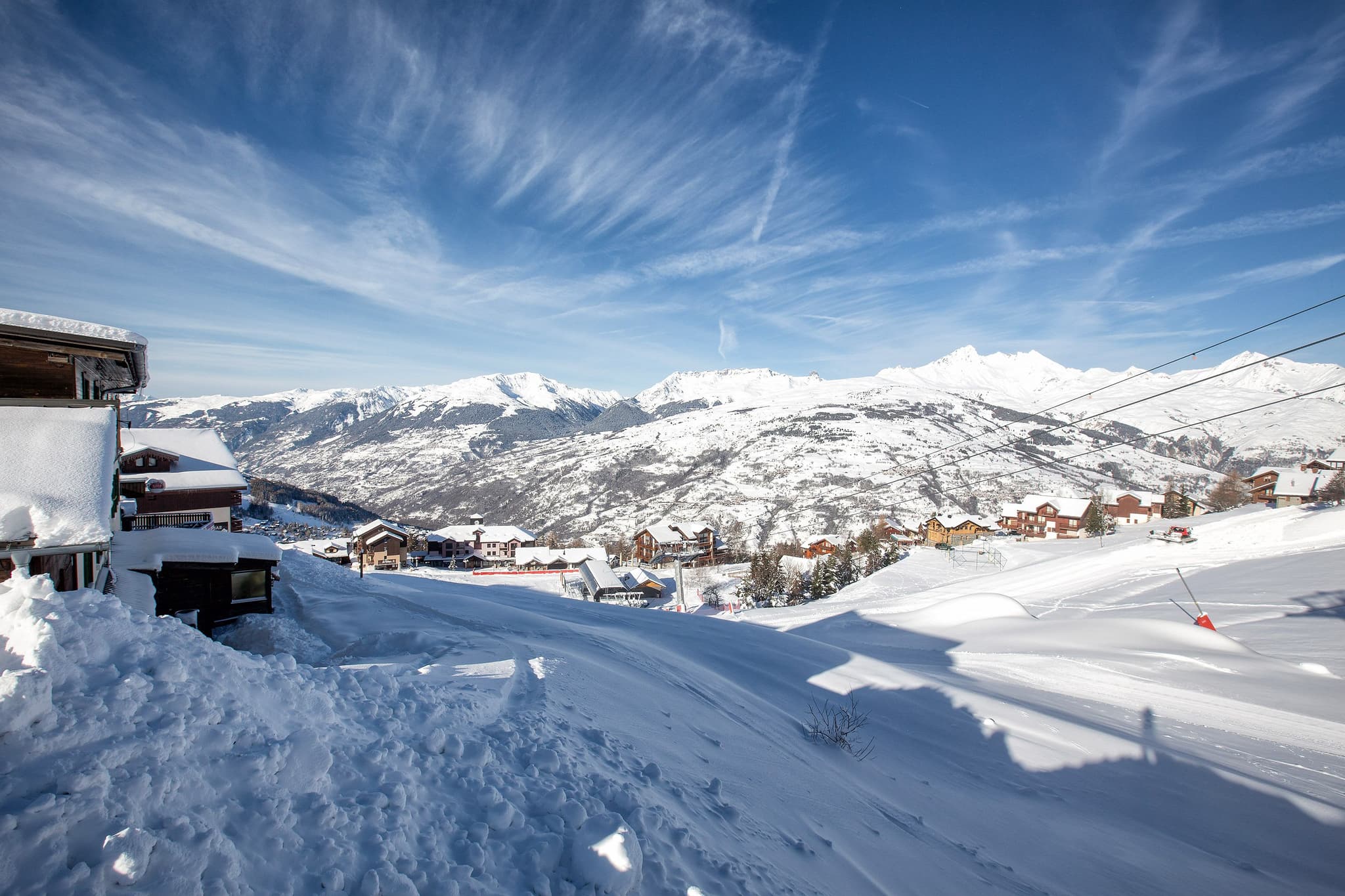 Ski-in/ski-out access with direct views of the valley and chairlift