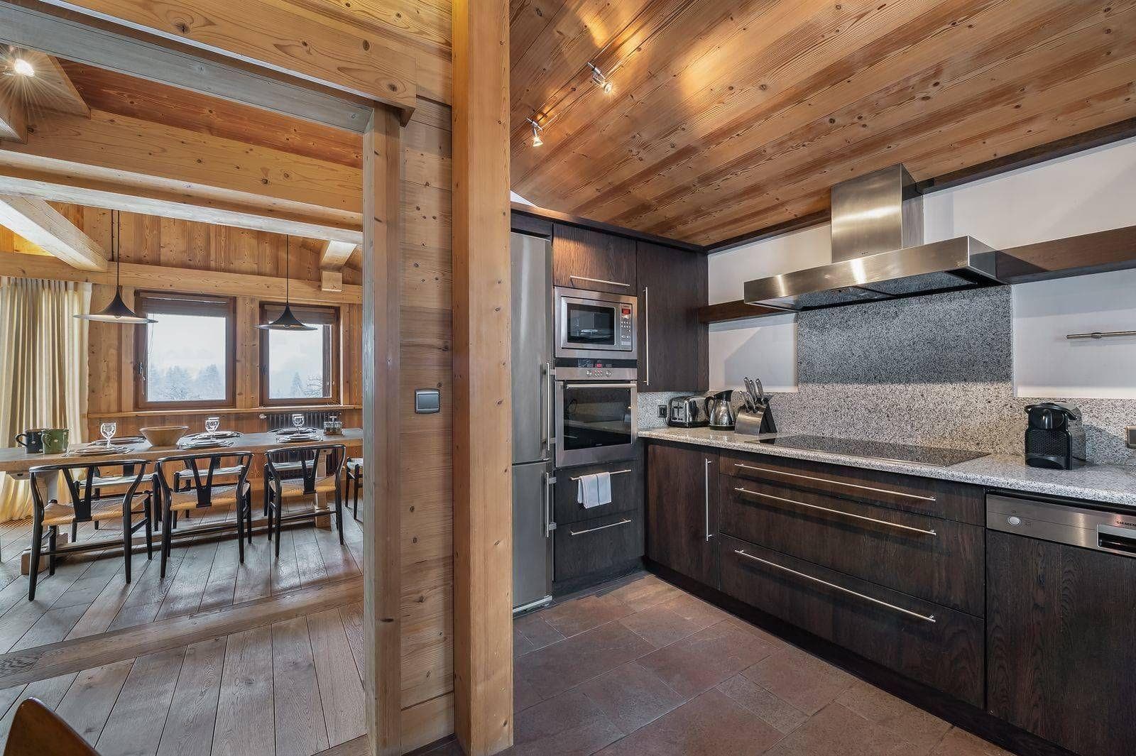 Kitchen cabinetry and dining area