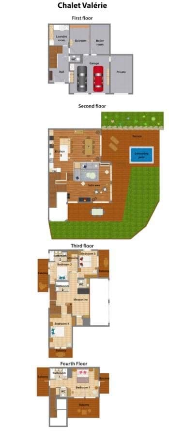 Chalet Valerie floor plan