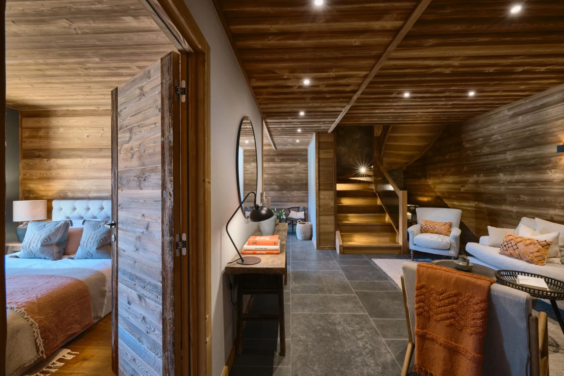 Bedroom-level hallway and sitting area