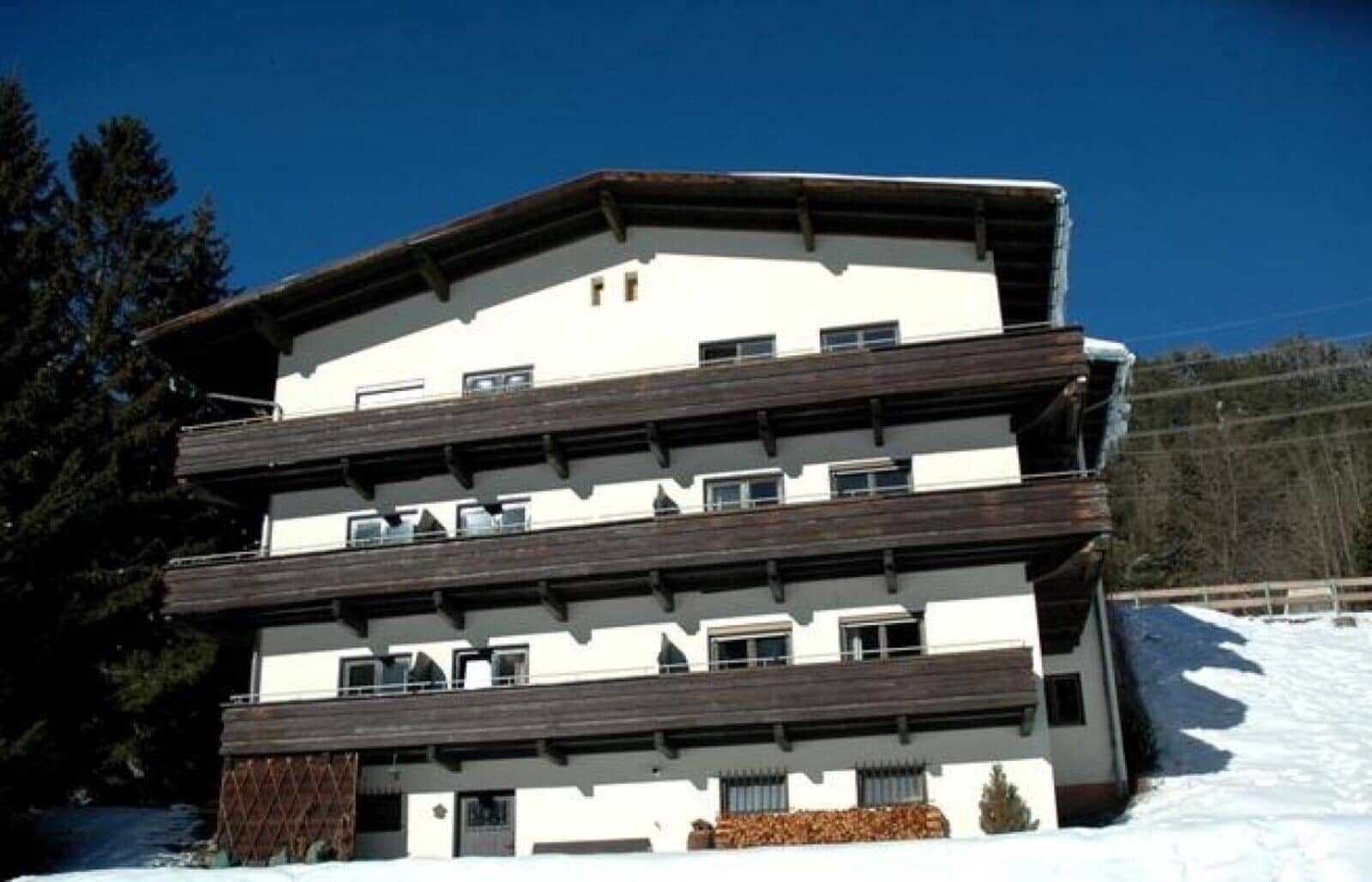 Ski-in/ski-out chalet with private balconies on every floor