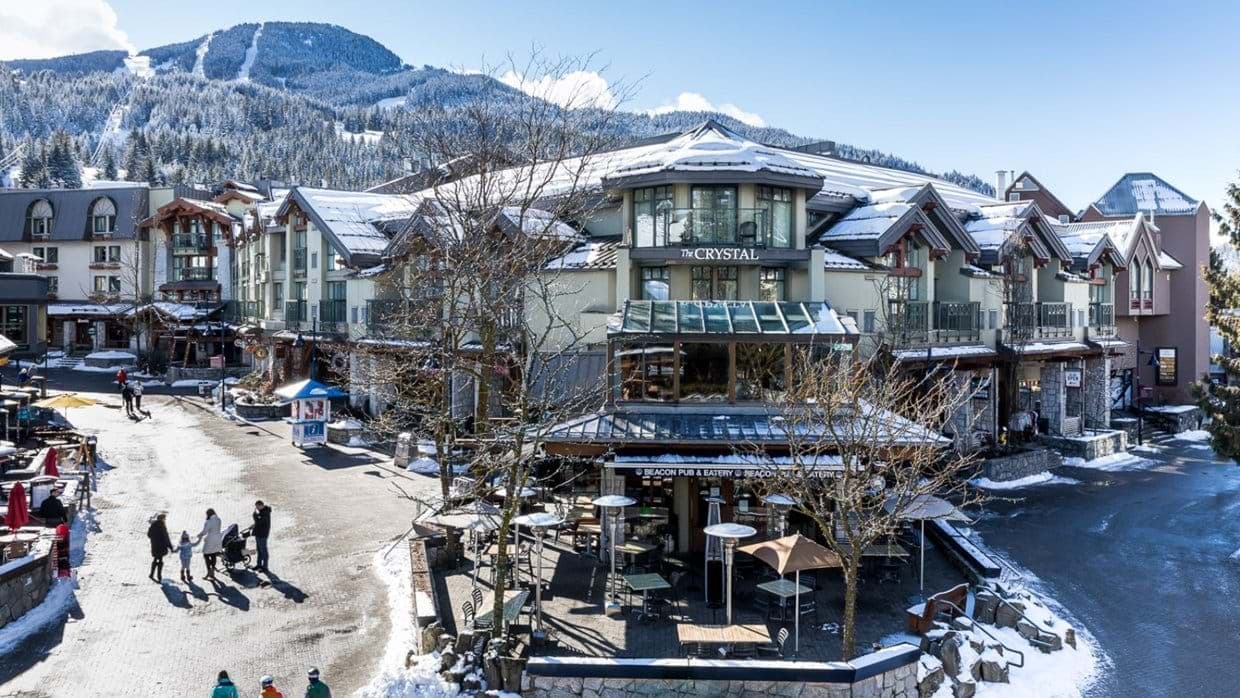 Ski-in, ski-out village location adjacent to shops and restaurants