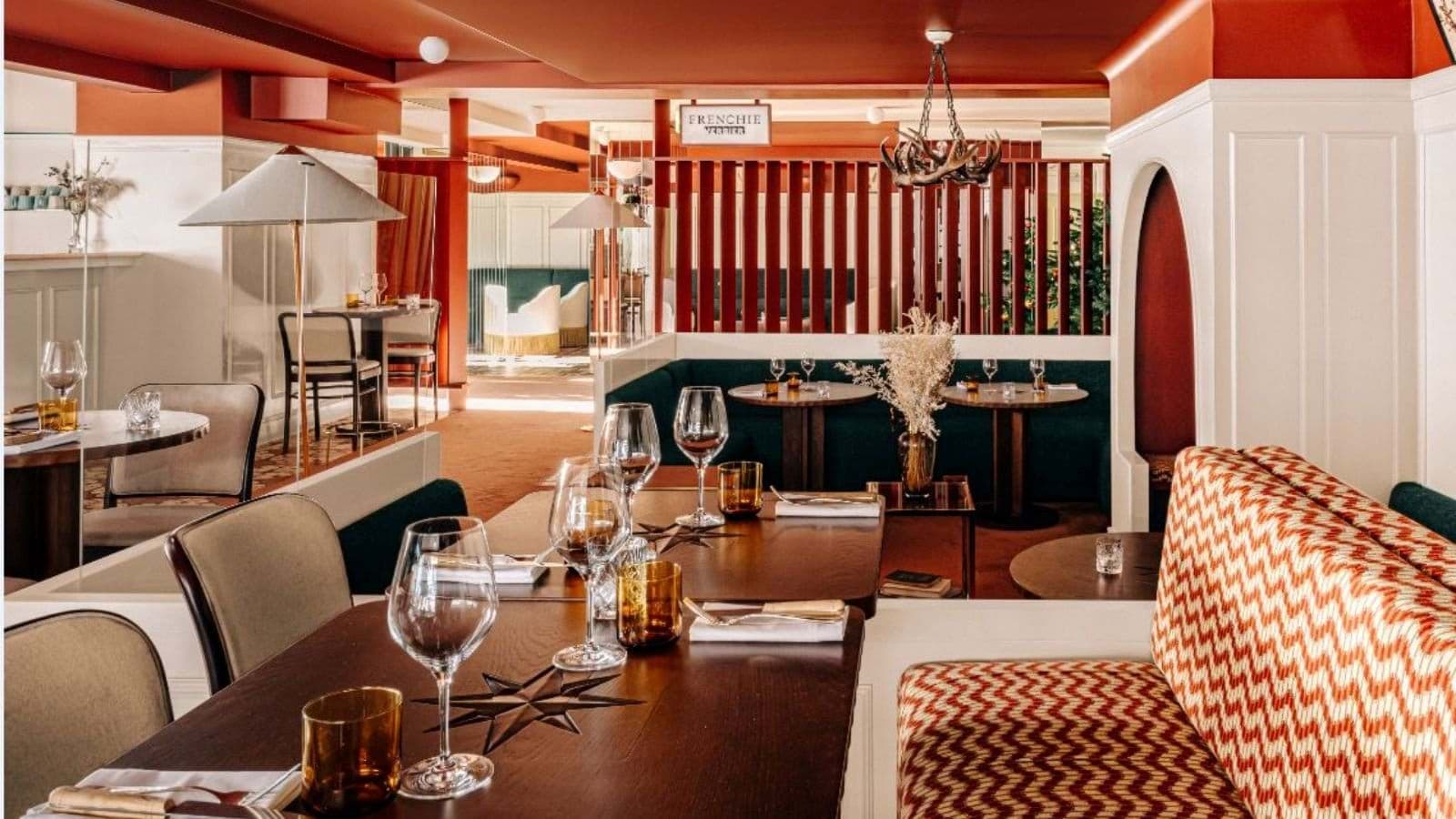 On-site restaurant with booth seating and private tables