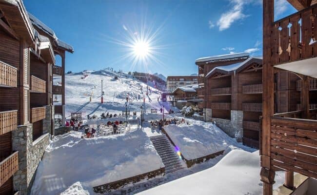 Ski-in, ski-out access; direct views of the nursery slopes