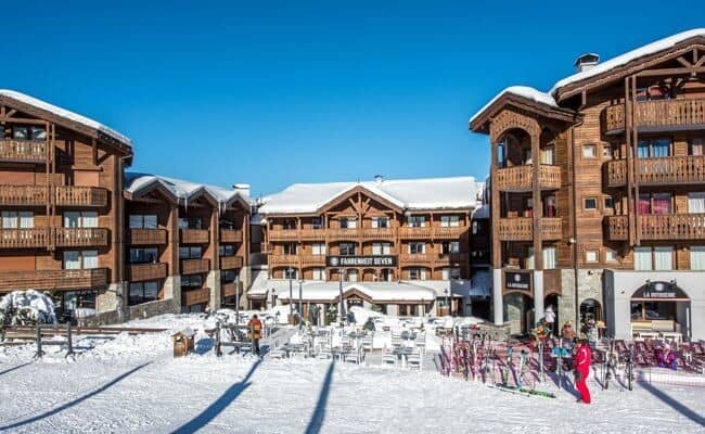 Ski-in/ski-out chalet with private balconies and mountain-facing terrace
