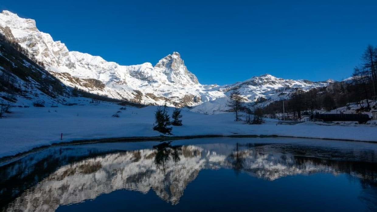 Matterhorn view from the property; walking distance to local lake