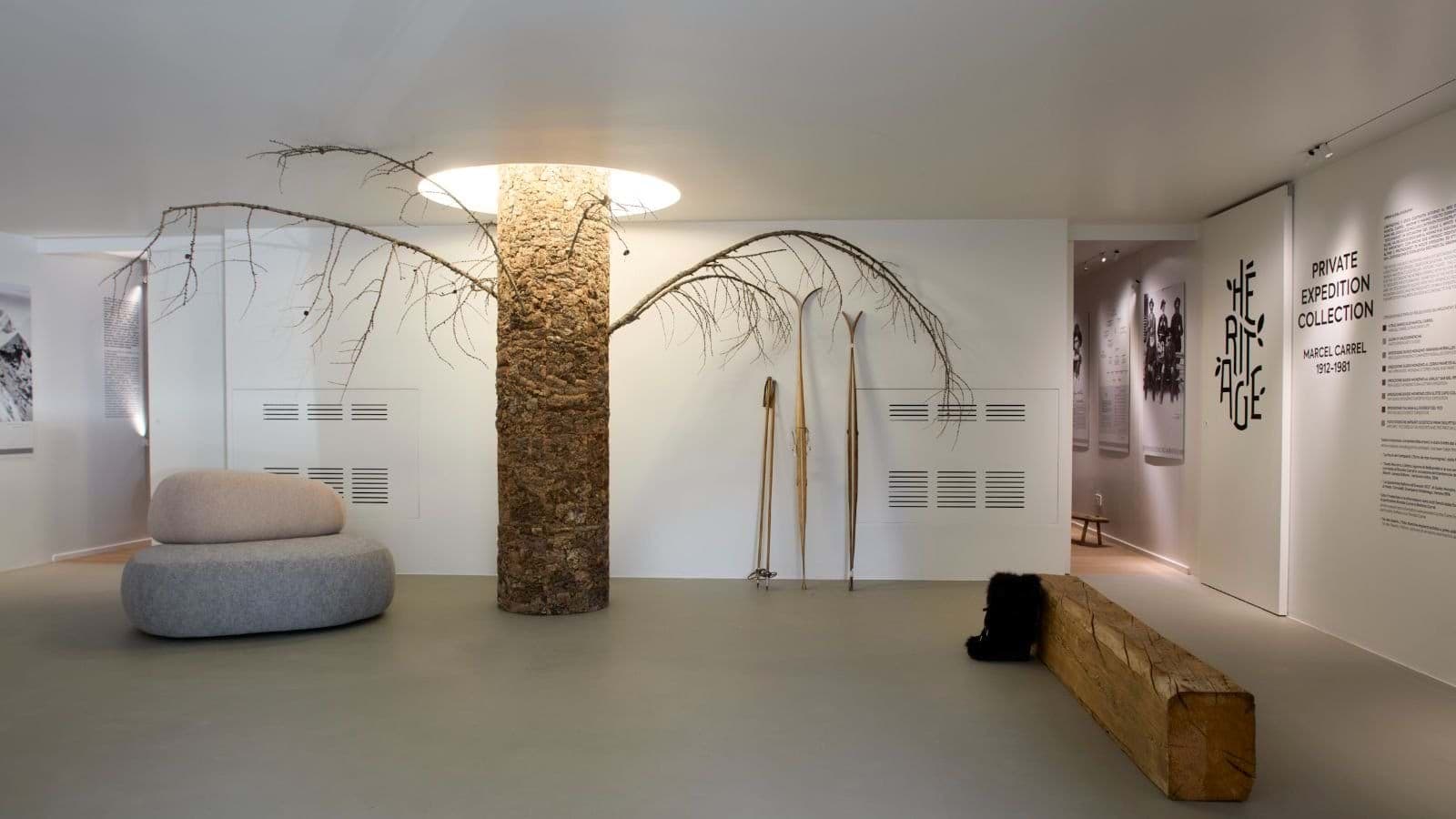 Private museum and gallery space featuring local expedition artifacts