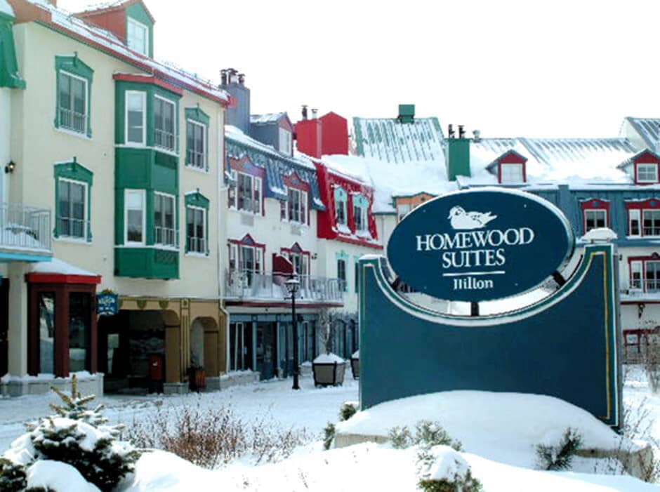 Ski-in/ski-out resort exterior located in a pedestrian alpine village