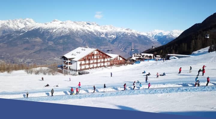 Ski-in, ski-out access with mountain views and nearby gondola lift