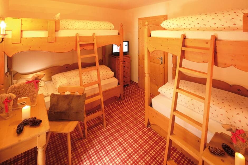 Bunk room with two sets of twin beds; sleeps 4