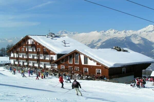 Ski-in, ski-out chalet entrance with direct access to groomed slopes