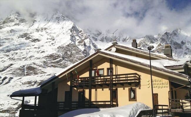 Alpine chalet with private balconies and views of the Matterhorn