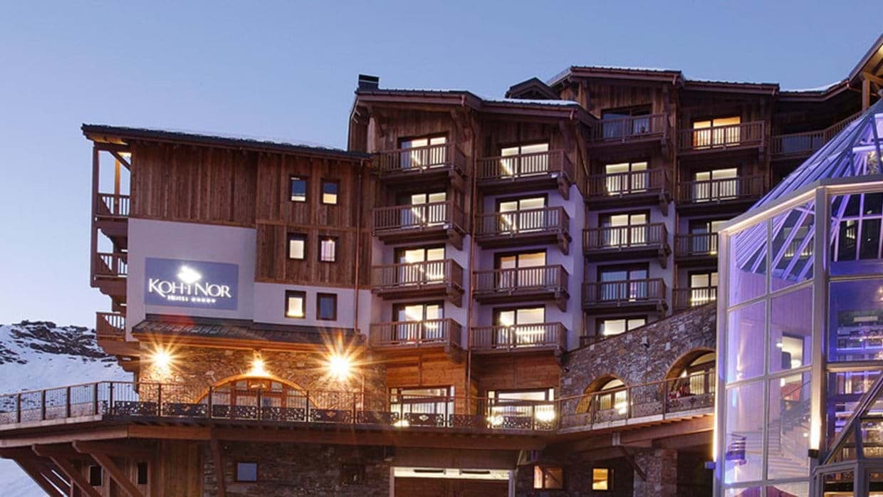 Ski-in/ski-out chalet with private balconies and mountain views