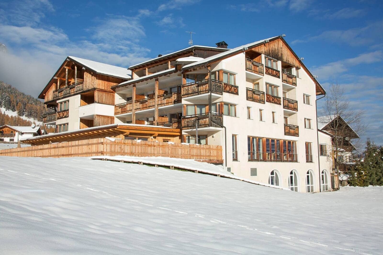 Ski-in/ski-out chalet with private balconies and mountain views