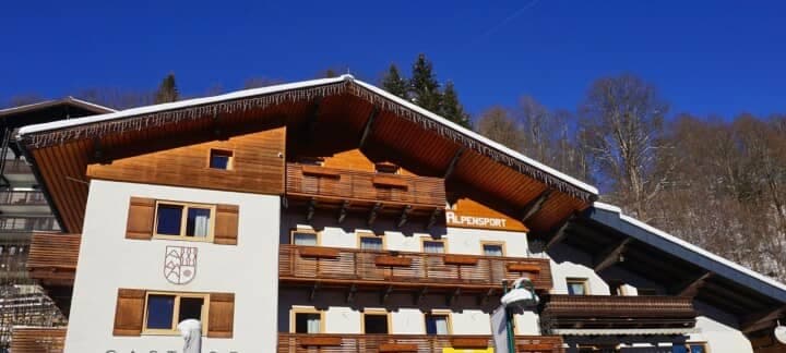 Chalet exterior featuring private balconies and traditional timber eaves