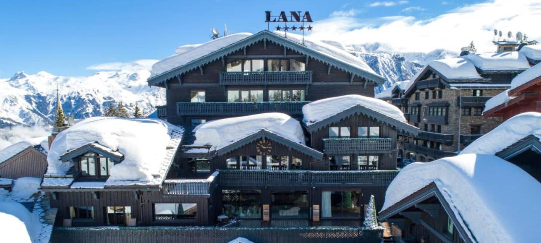 Ski-in ski-out lodge with private balconies and mountain views
