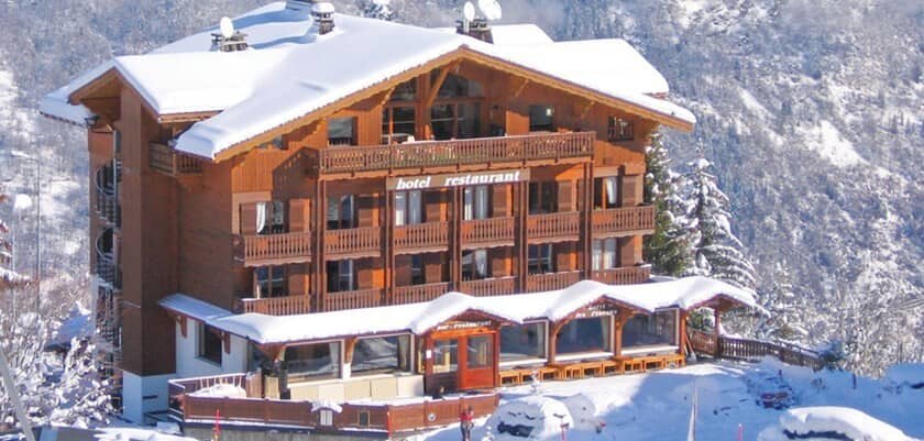 Chalet featuring private balconies and restaurant with sun terrace