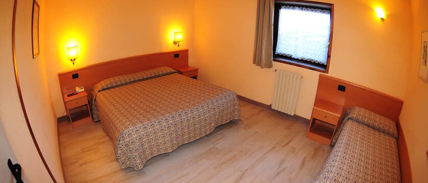 Guest bedroom with double bed and additional twin bed; sleeps 3
