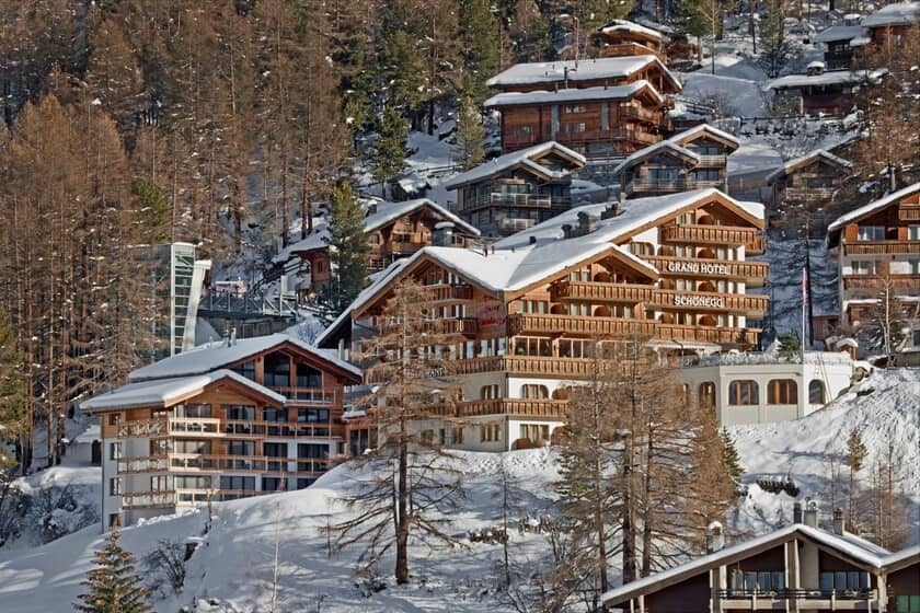 Ski-in/ski-out chalet with mountain views and direct funicular access