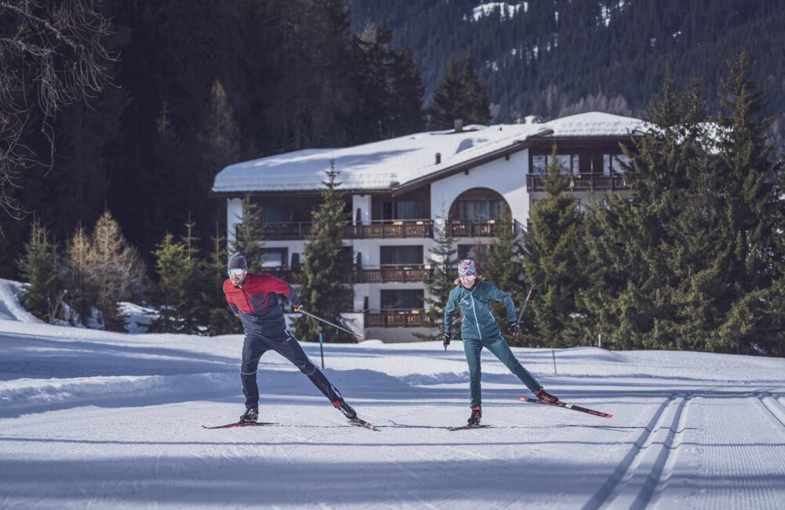 Ski-in/ski-out access to groomed cross-country trails directly from the chalet
