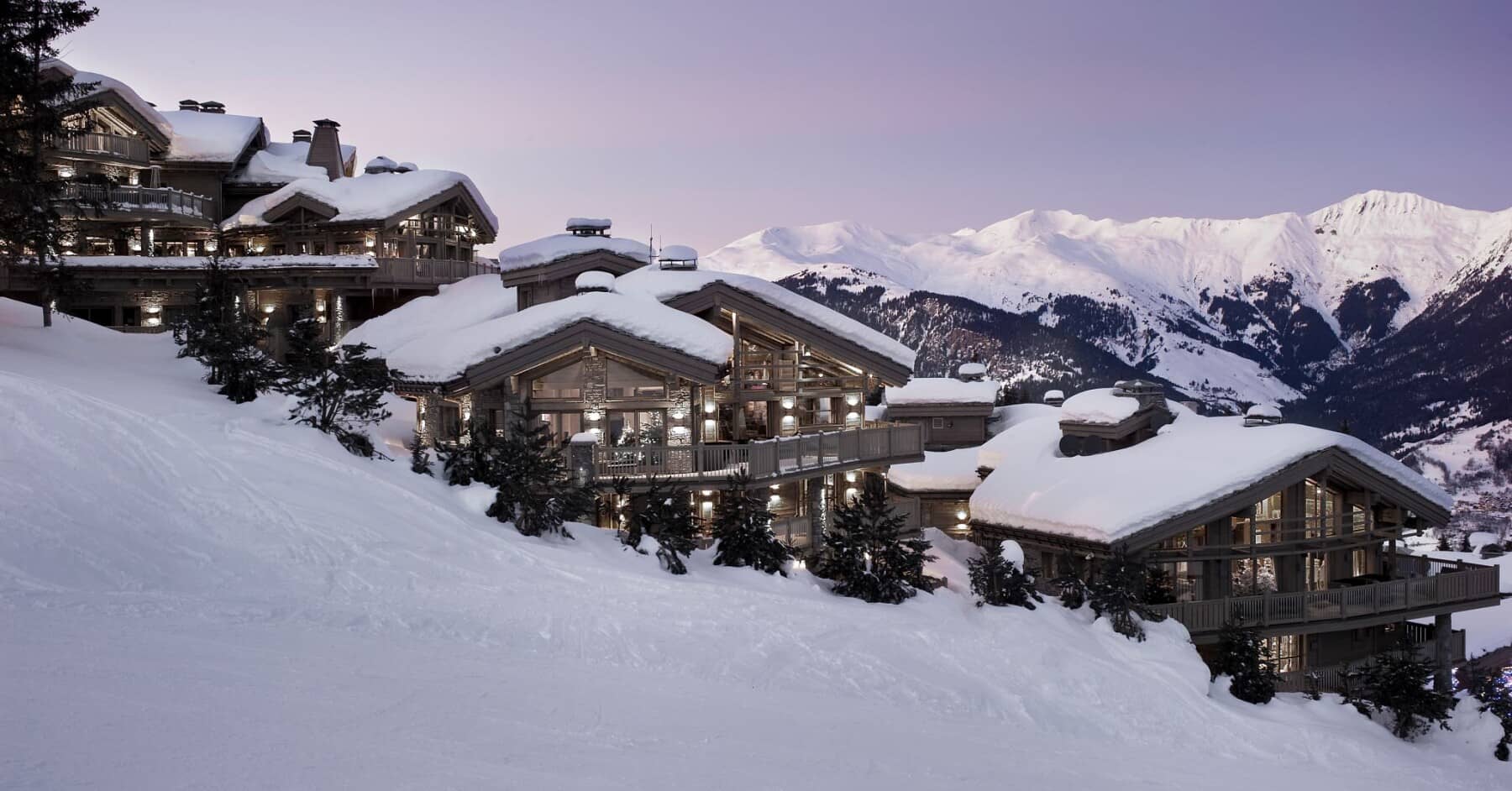 Ski-in ski-out chalets with panoramic mountain views