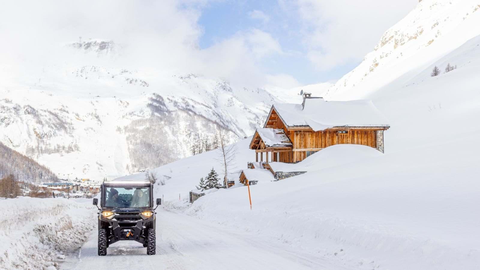 Ski-in/ski-out chalet with included all-terrain vehicle for property access