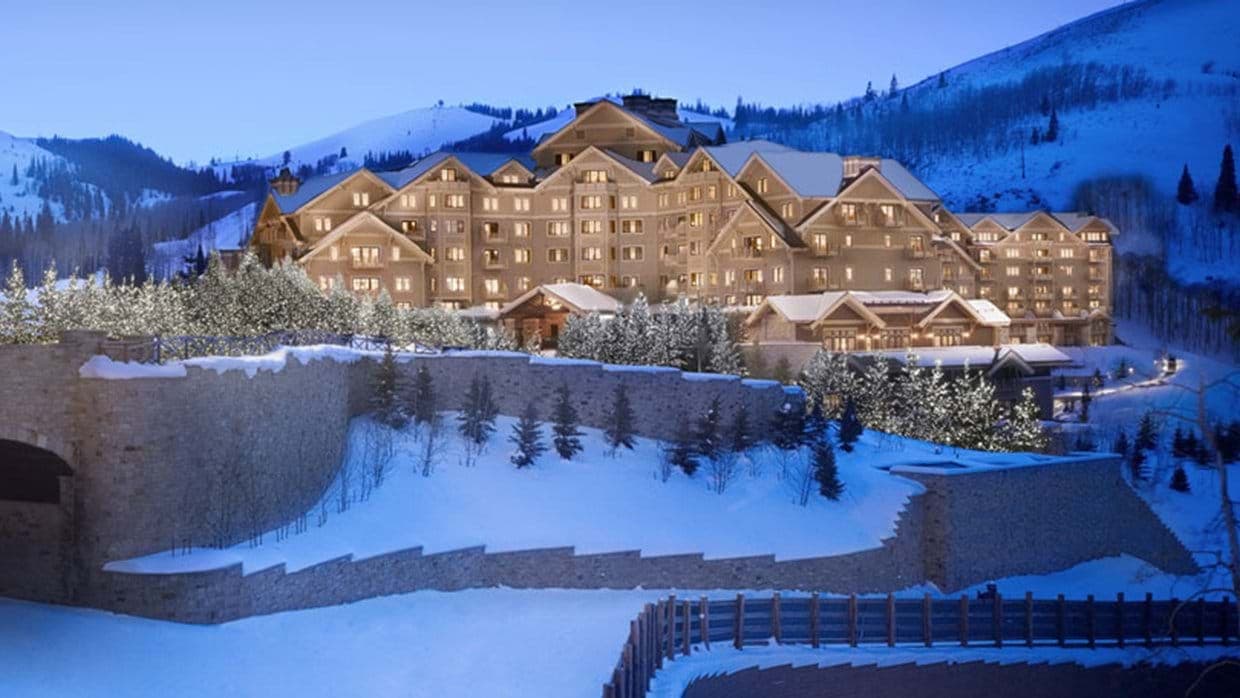 Resort exterior with direct ski-in, ski-out access and mountain views