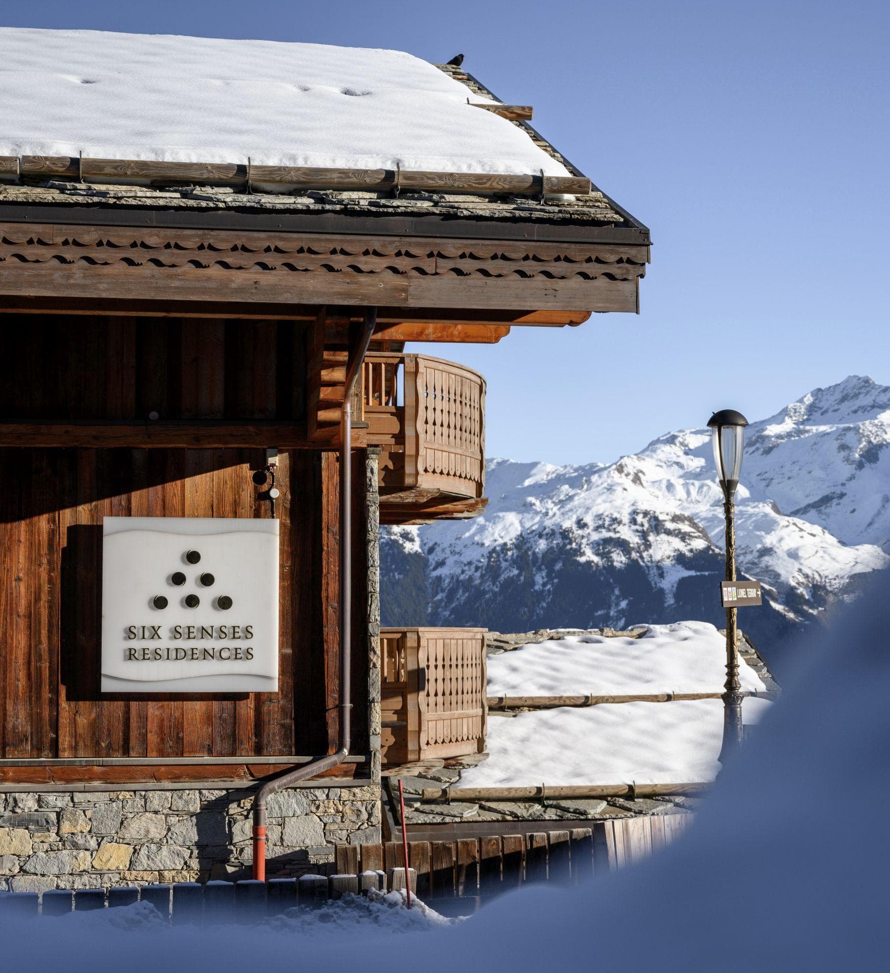 Six Senses Residences exterior with private balconies and mountain views