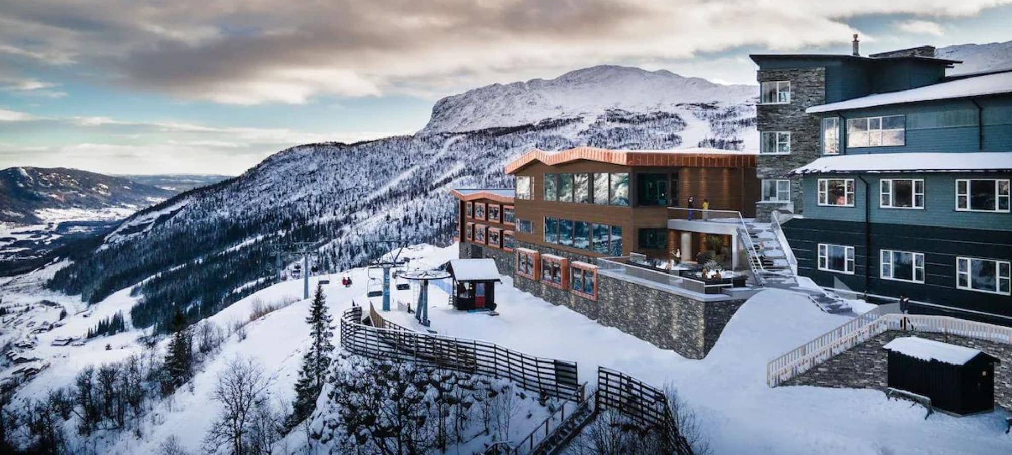 Ski-in, ski-out resort with direct chairlift access and mountain views