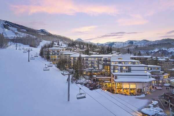 Ski-in, ski-out resort access with chairlift located directly beside the property