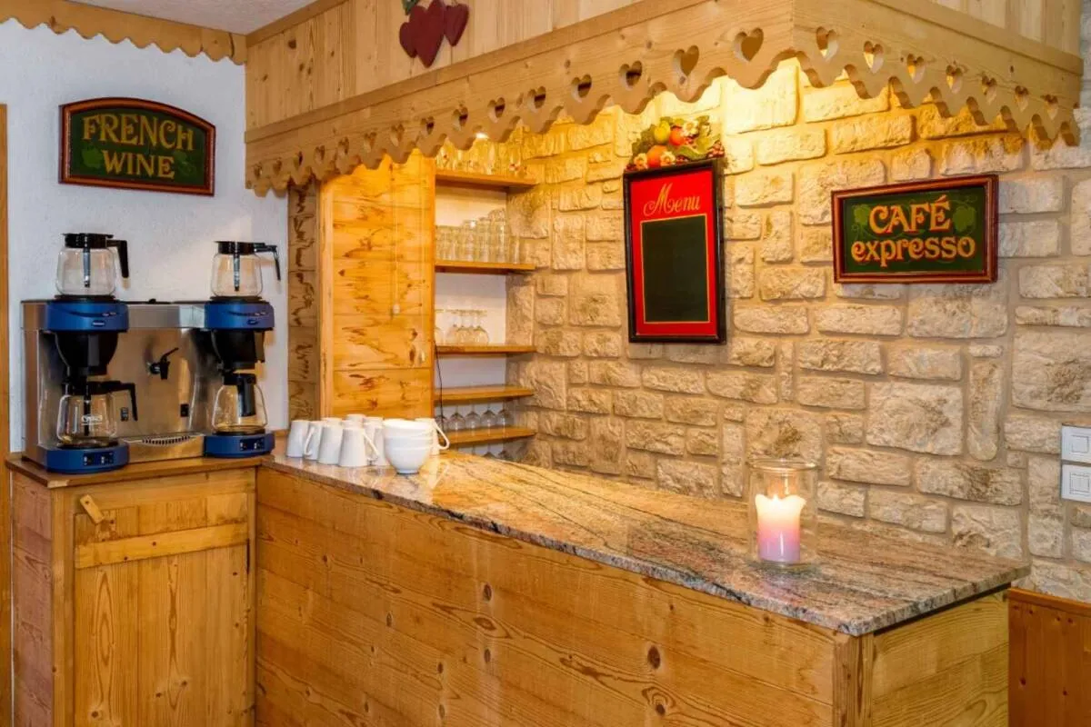 Coffee counter in the shared living space