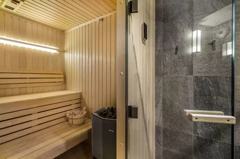 Sauna after skiing