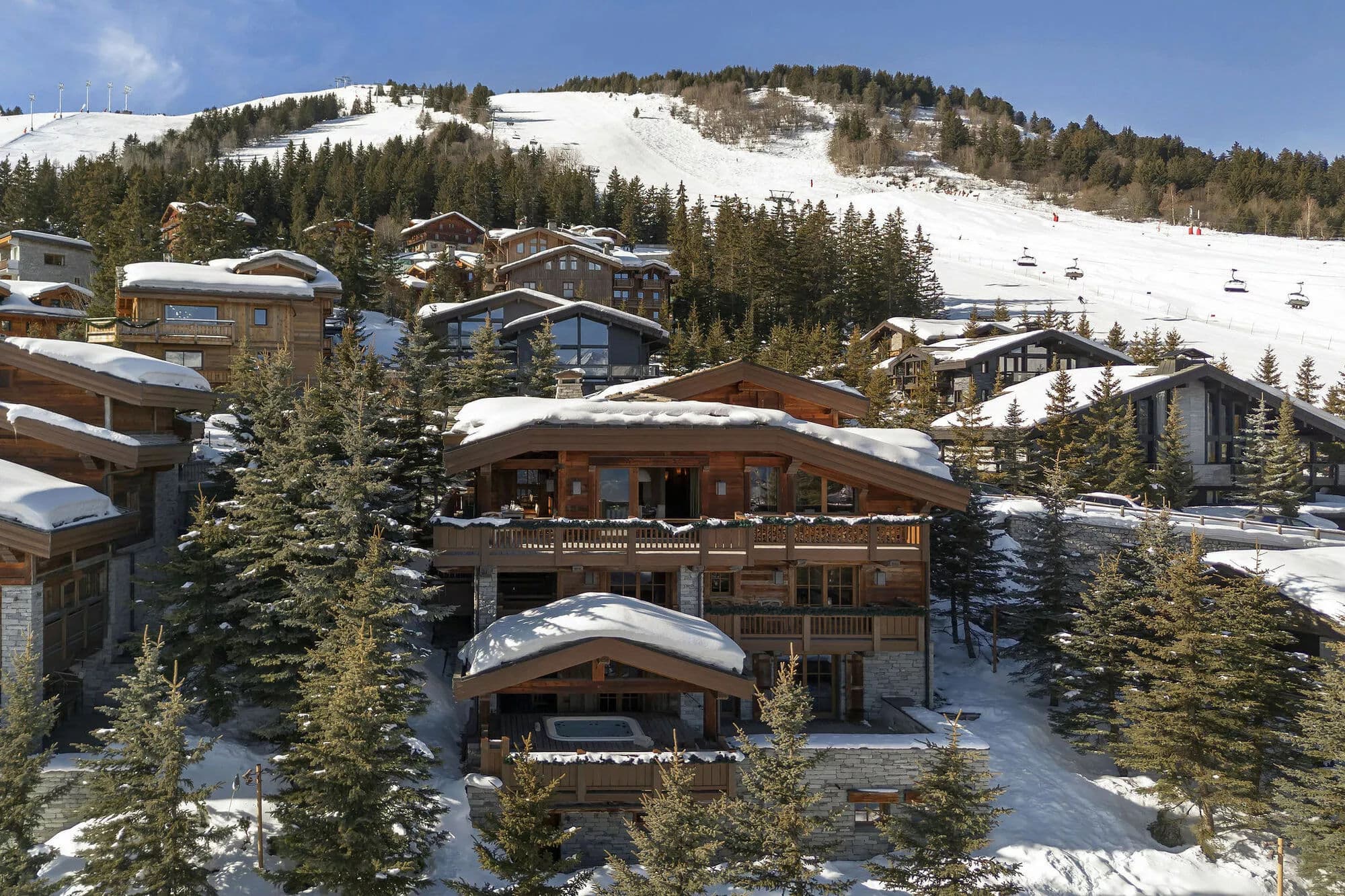 At the foot of the slopes