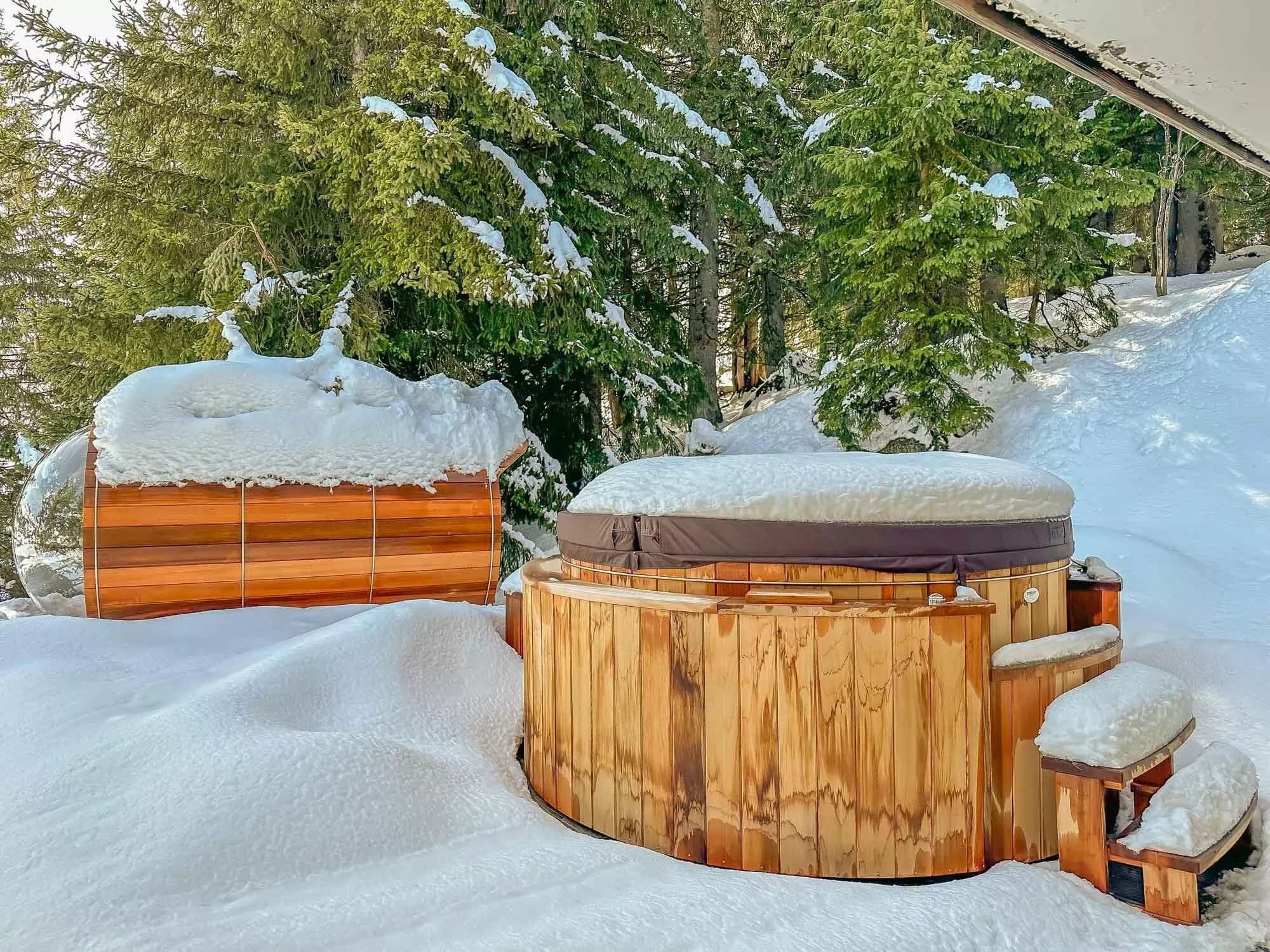 An Outdoor Spa Terrace