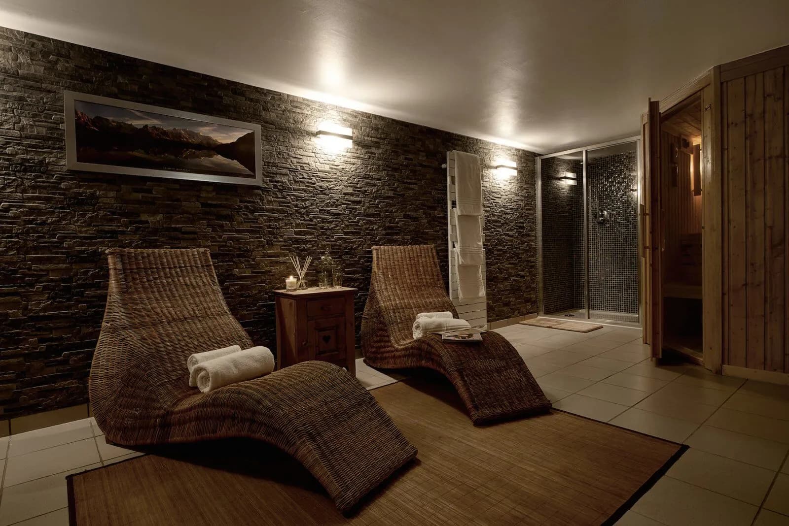 A private wellness area