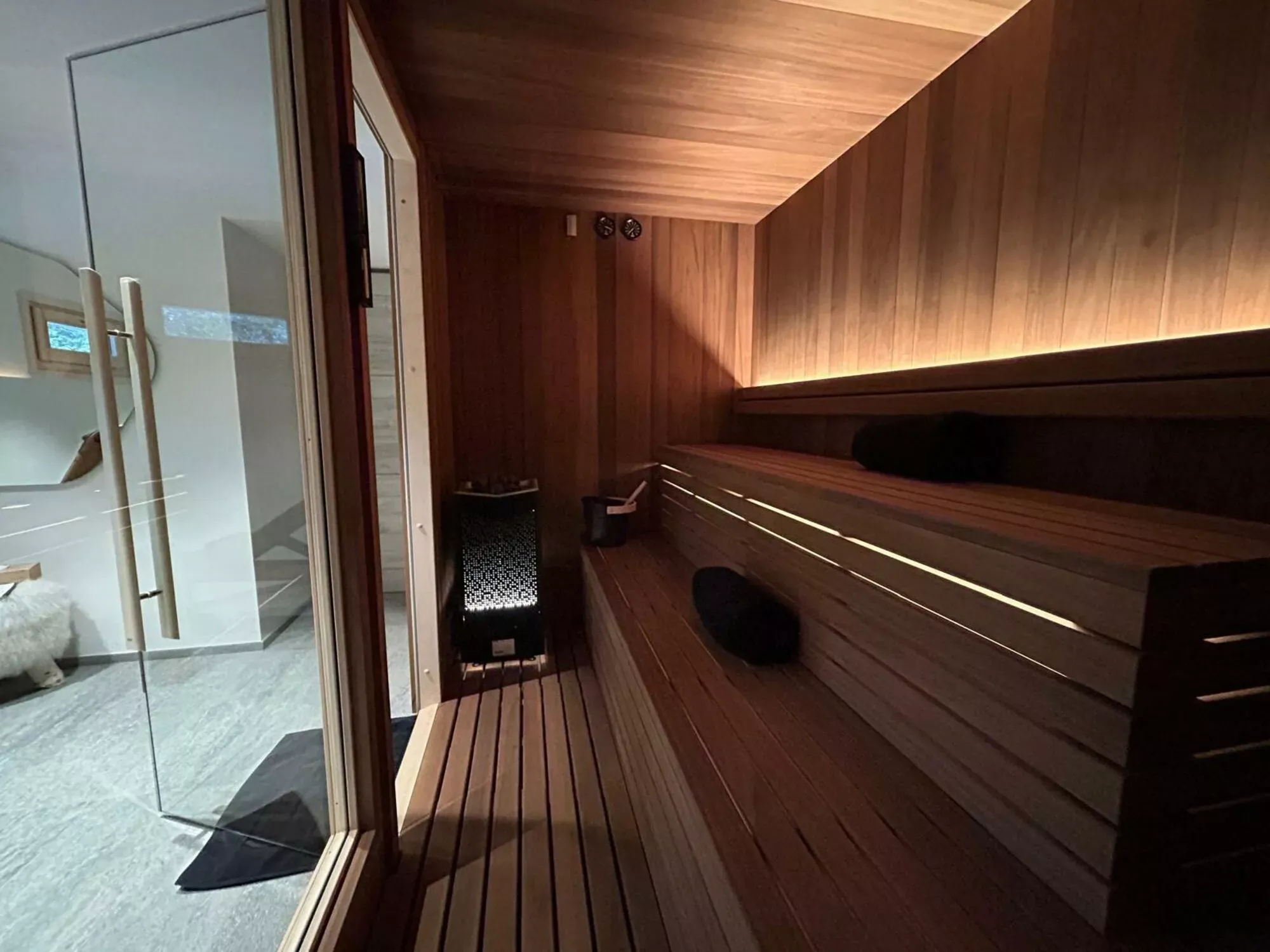 Fitness room and sauna