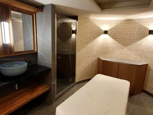 Shared massage treatment room