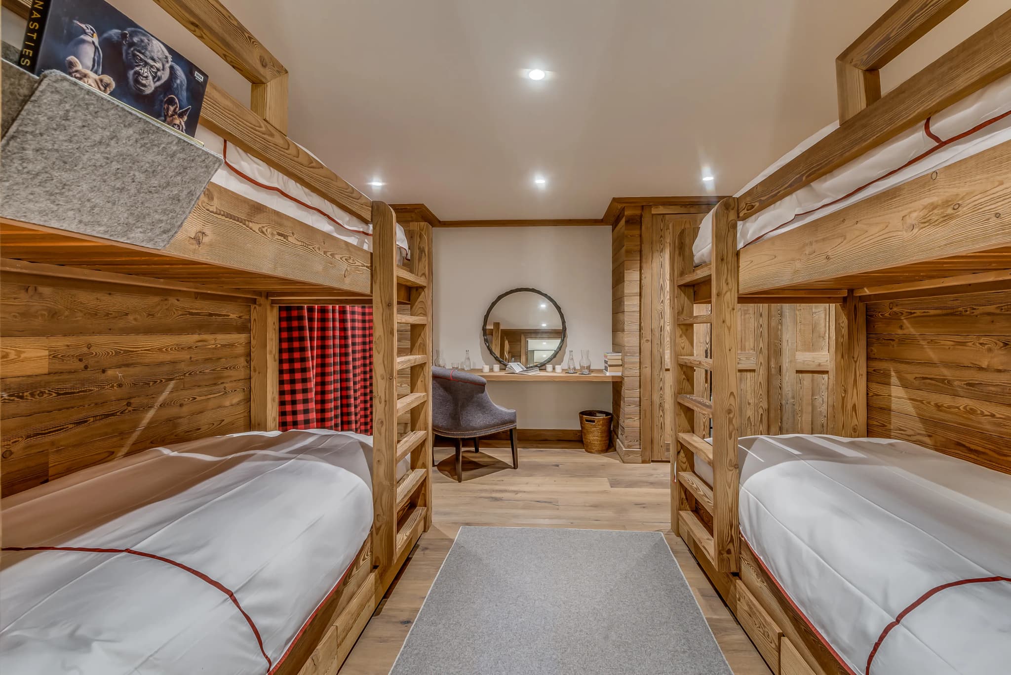 Children’s room with two sets of bunk beds