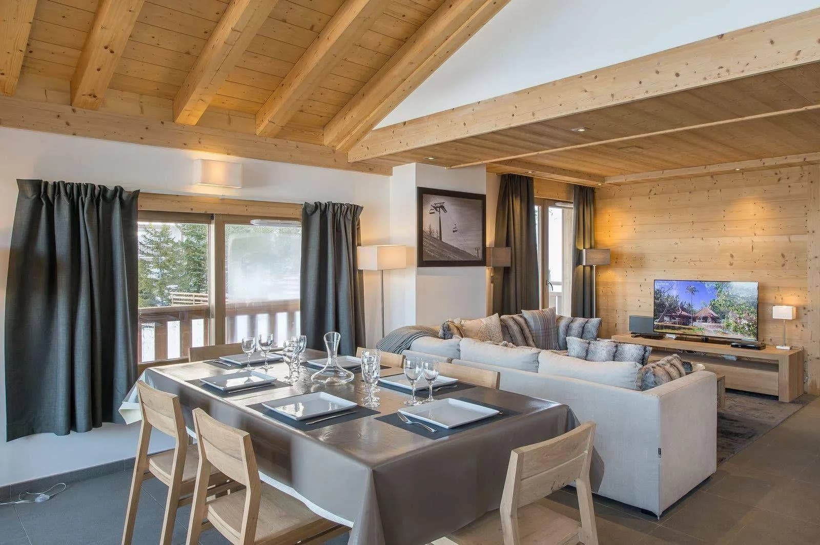 Dining area beside the open-plan living room