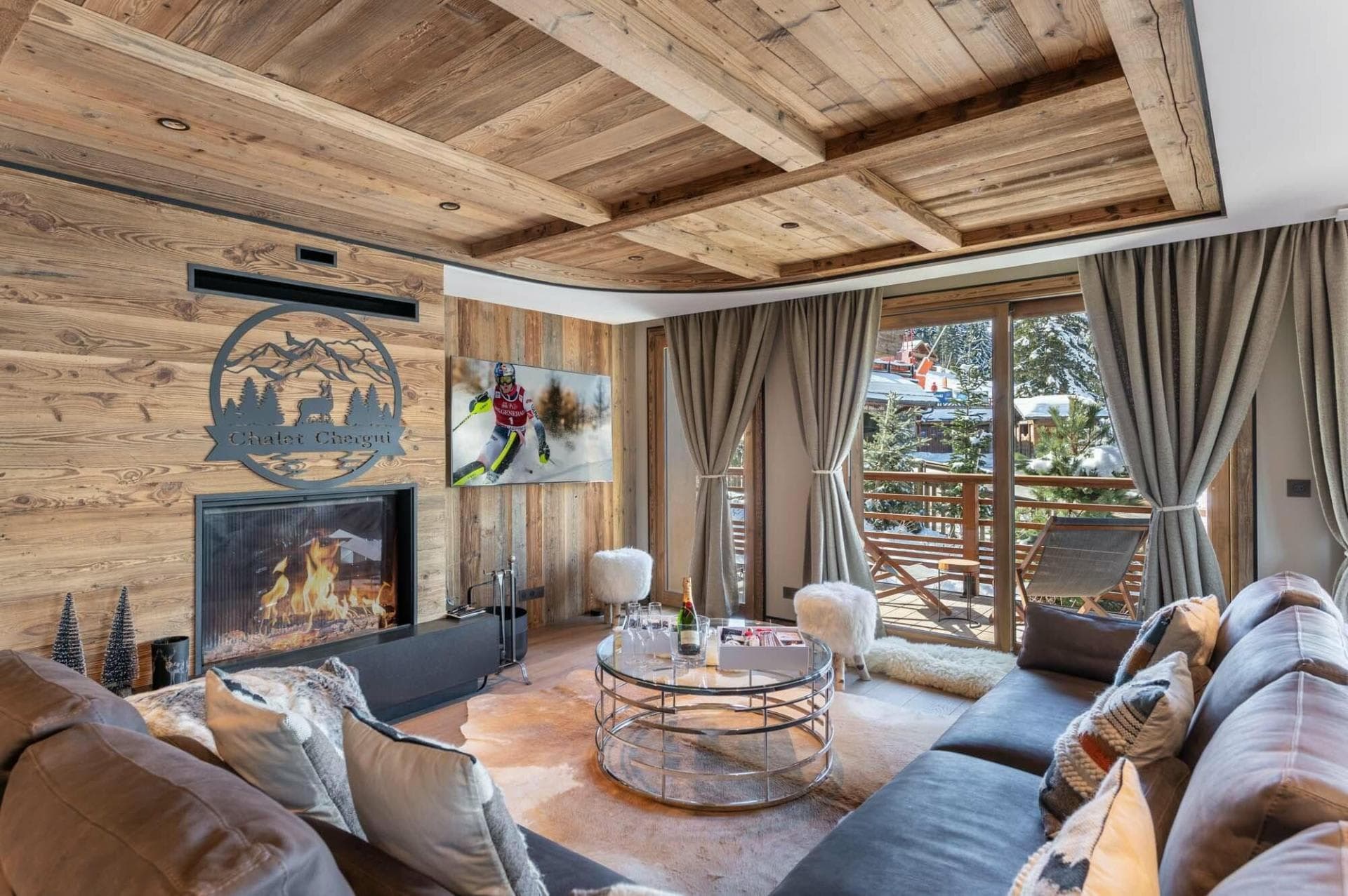 Two fireside lounges