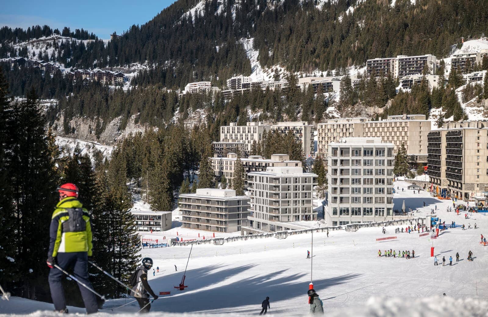 Ski-in/ski-out access with direct views of the resort and mountain slopes